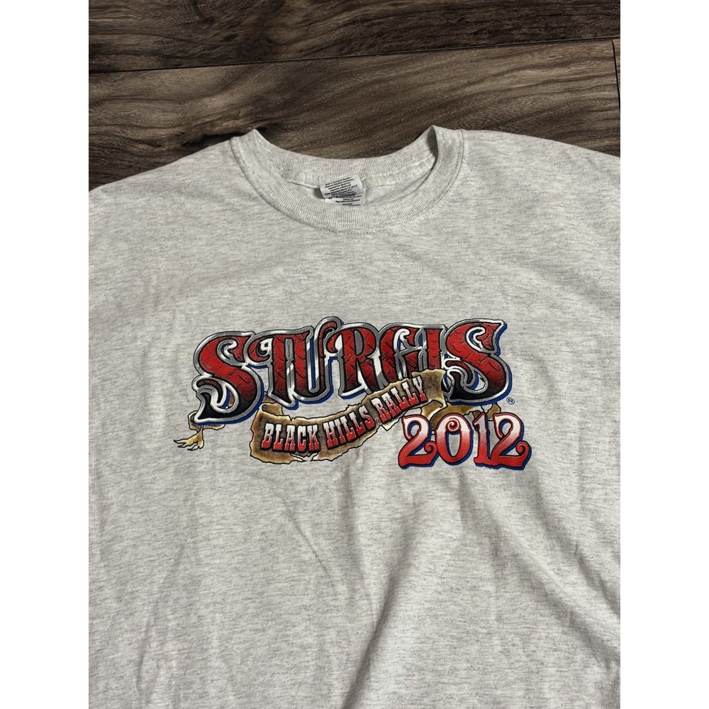 Biker Wear, T Shirt 72nd Sturgis Black Hills Rally North Dakota 2012 M 700 - Picture 4 of 5